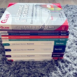 CPA Exam Study Textbooks and Final Review